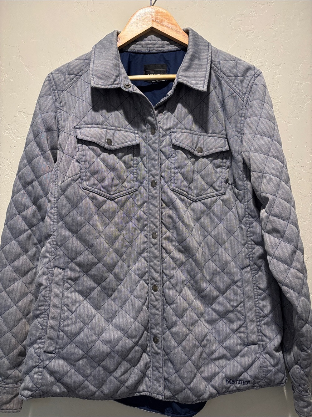 Marmot Quilted Light Gray Jacket
